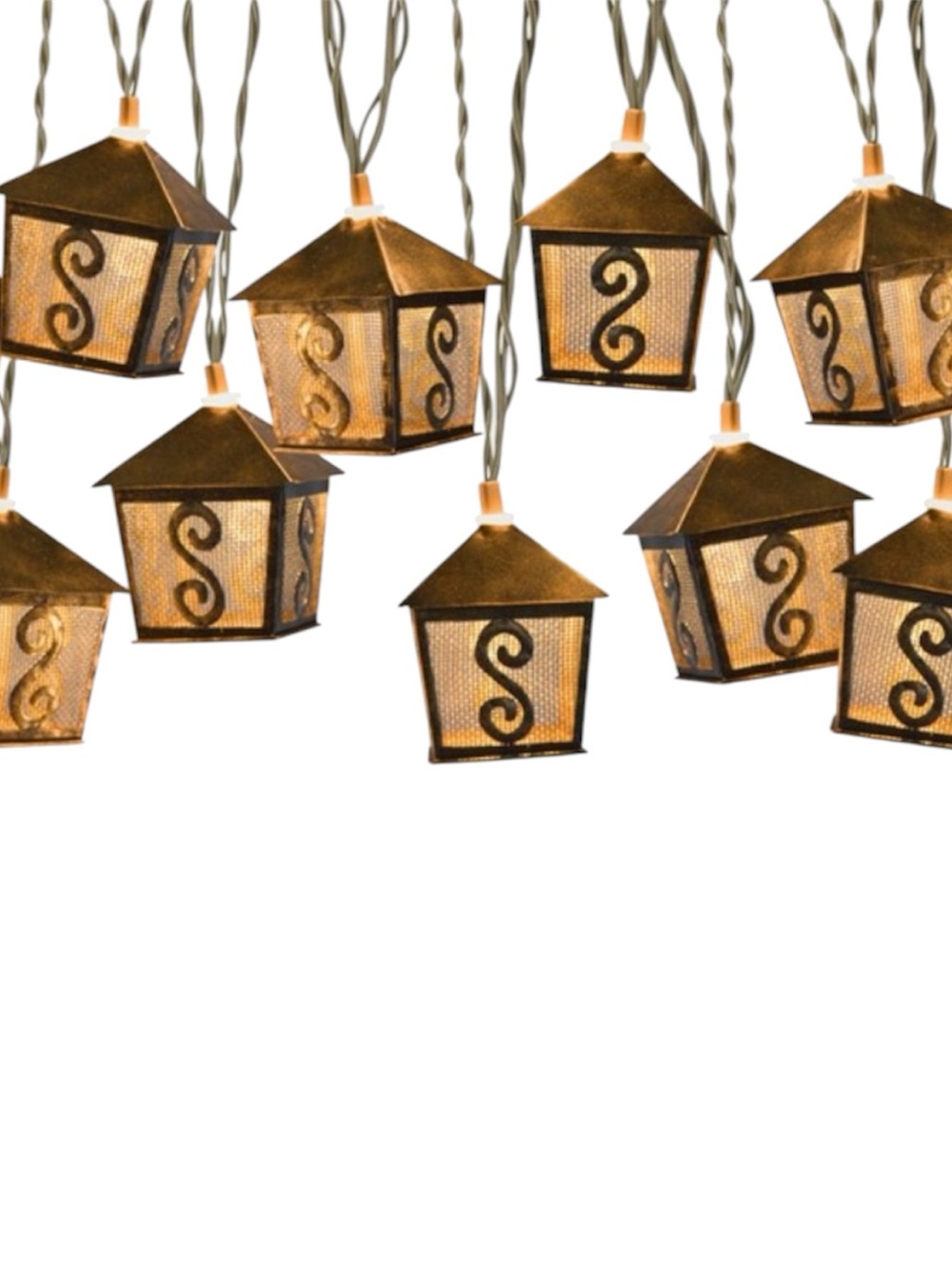 GEMMY 8.5-ft Plug-in
Dark Brown String Lights, 
White-Light Incandescent